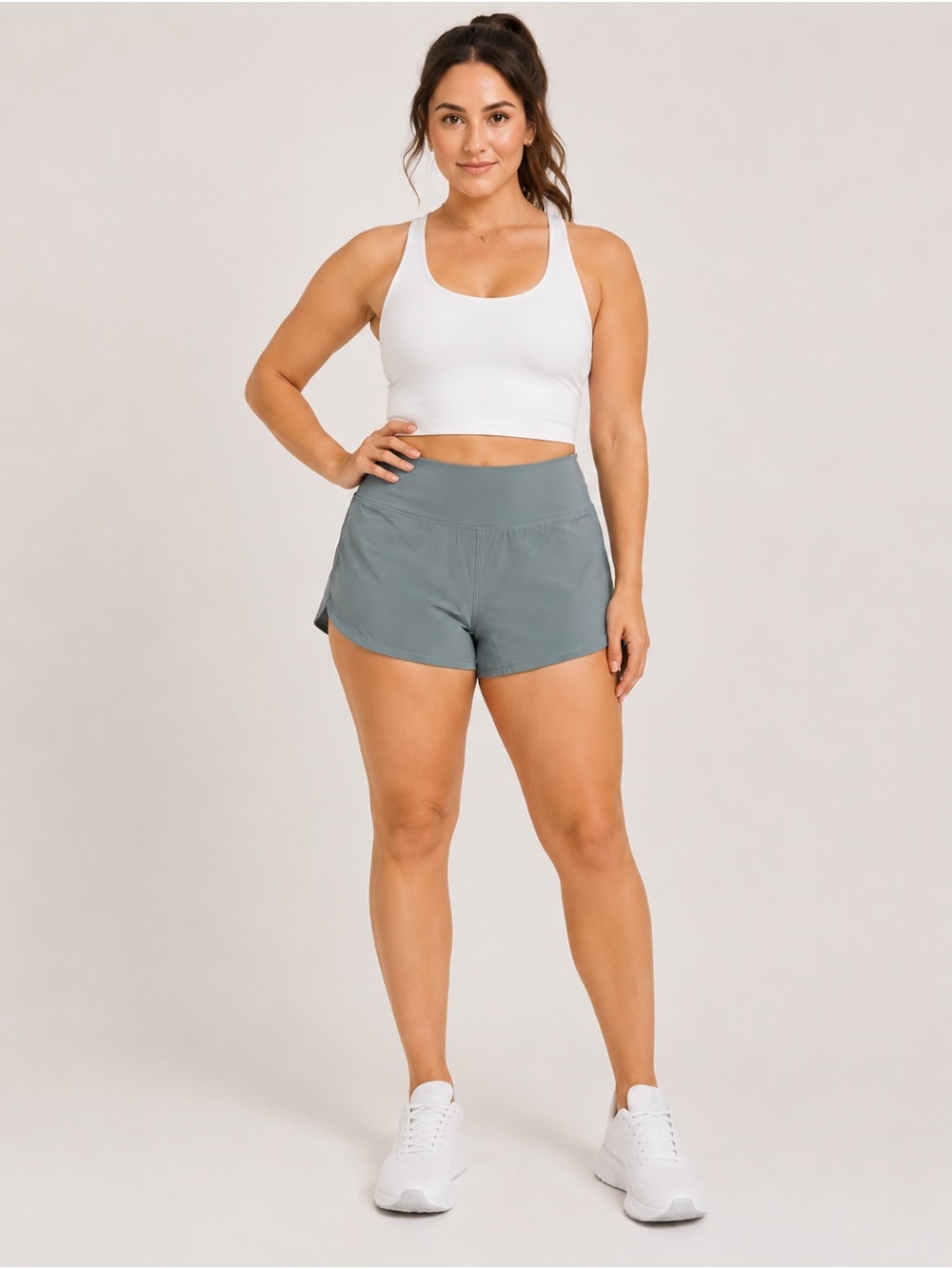 Lululemon Speed Up Shorts Size 10 Tall | 4” Inseam | Blue Gray